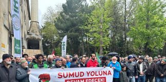 Küresel Sumud Filosu’na saldırı, Kartal’da protesto edildi